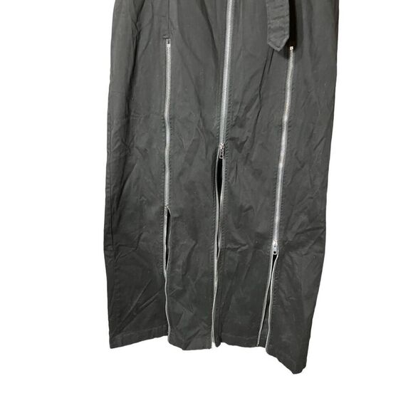 Cider Black Zip Maxi Dress Size Medium - Picture 4 of 8